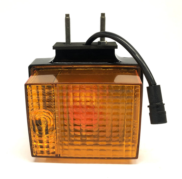 Trucklite Square Double Face Red/Amber Pedestal Stop Light 70356 NOS