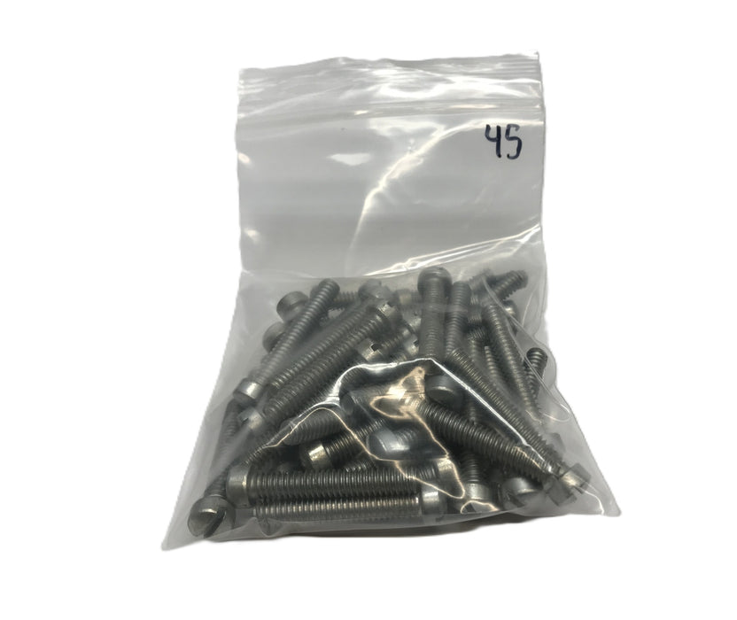Unbranded 1/4-20 x 1-1/2" Slotted Round Head Machine Screw [Lot of 45] NOS