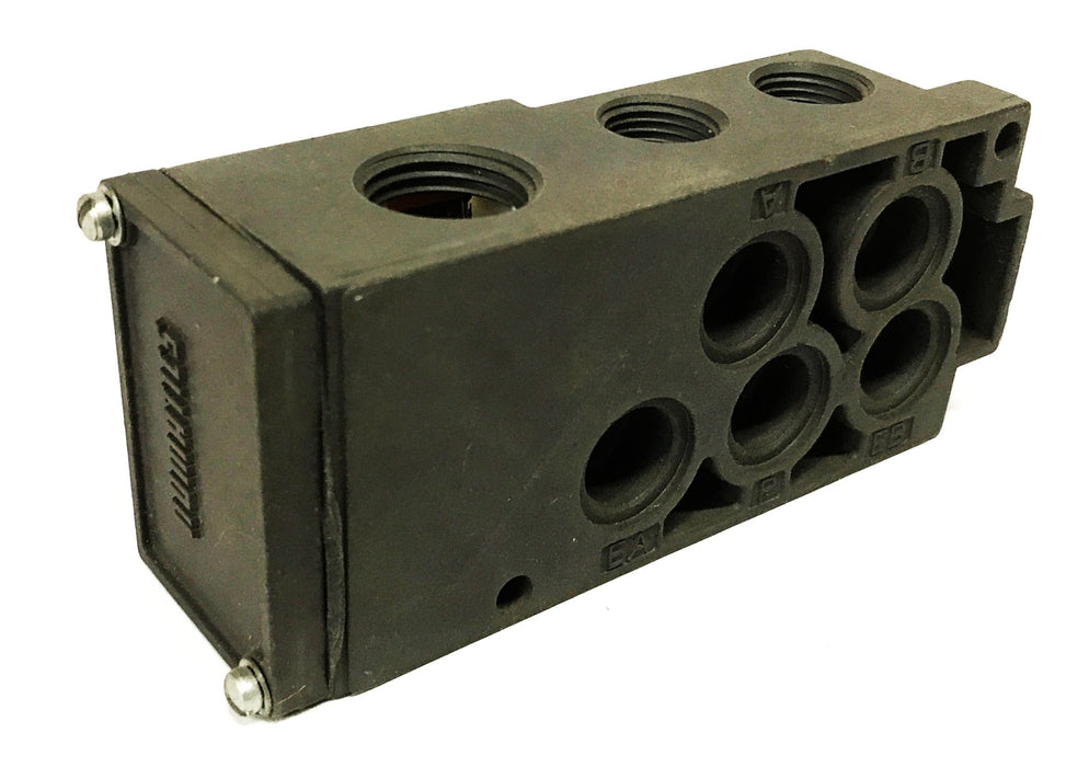 Numatics Mark-15 1/4 inch Pneumatic Valve Manifold Base Assembly 203-349 NOS