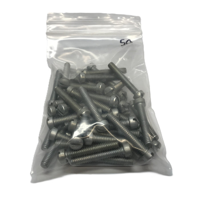 Unbranded 1/4-20 x 1-1/2" Slotted Round Head Machine Screw [Lot of 50] NOS
