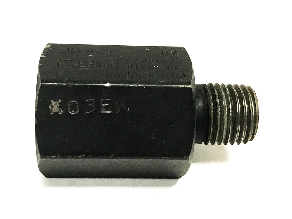 Parker Black Oxide In-Line Gauge Isolator Valve GF400S NOS