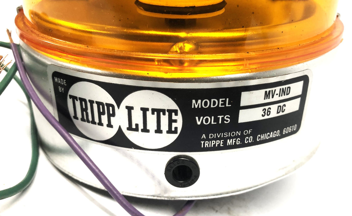 Tripp Lite 36DC Amber Rotating Beacon Light MV-IND NOS