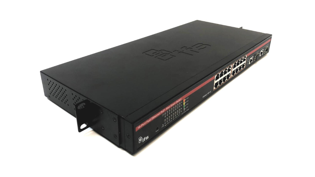 Interlogix 16-Port Eternet PoE+ Web Smart Switch ES2402-16P-2C USED