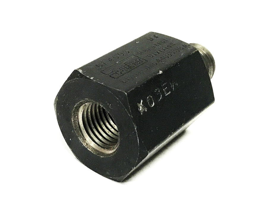 Parker Black Oxide In-Line Gauge Isolator Valve GF400S NOS
