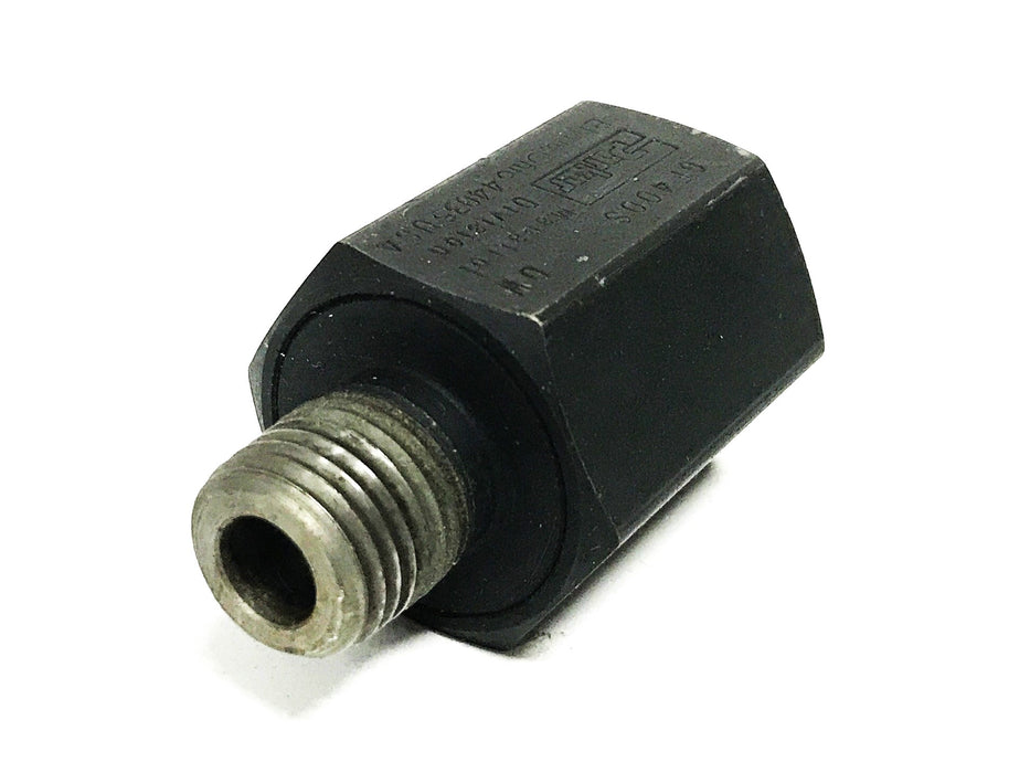Parker Black Oxide In-Line Gauge Isolator Valve GF400S NOS