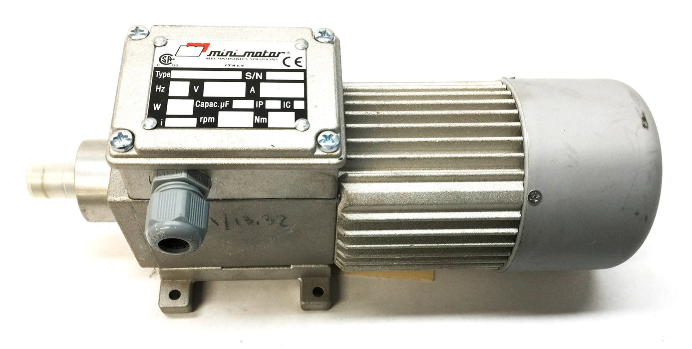 Minimotor 60Hz 89W 220/380V 252RPM Gearmotor AC320P2T NOS