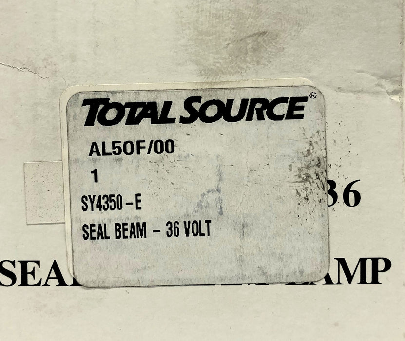 Total Source 36 Volt Sealed Beam SY4350-E NOS