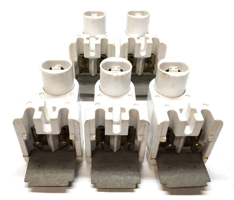 Leviton Fluorescent Lampholder 660W/600V 464 [Lot of 5] NOS