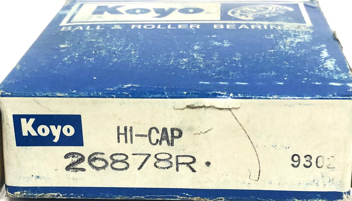 Koyo HI-CAP Tapered Roller Bearing Cone 26878R NOS