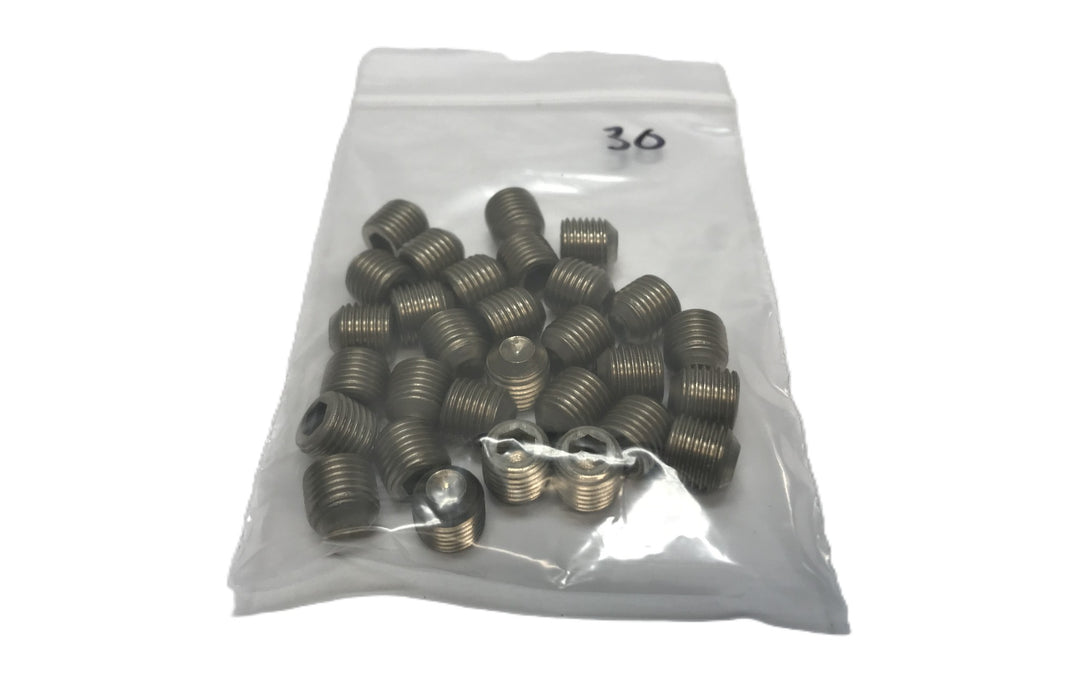 Unbranded 3/8-24 x 3/8" Stainless Steel Socket Set Screw [Lot of 30] NOS