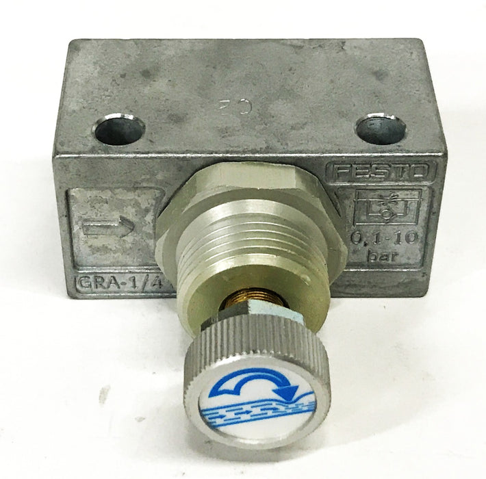 Festo Flow Control Valve GRA-1/4B NOS