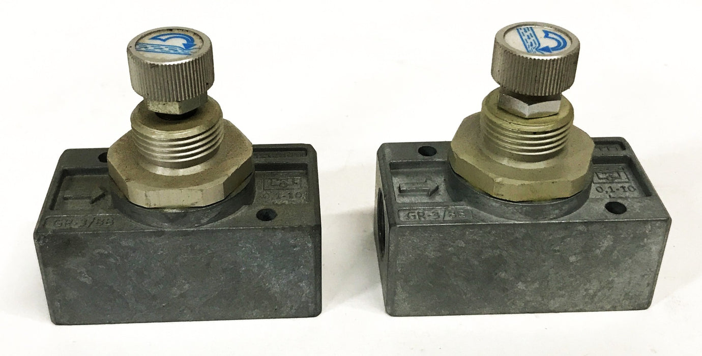 Festo Throttle Choke Valve GR3/8B [Lot of 2] NOS
