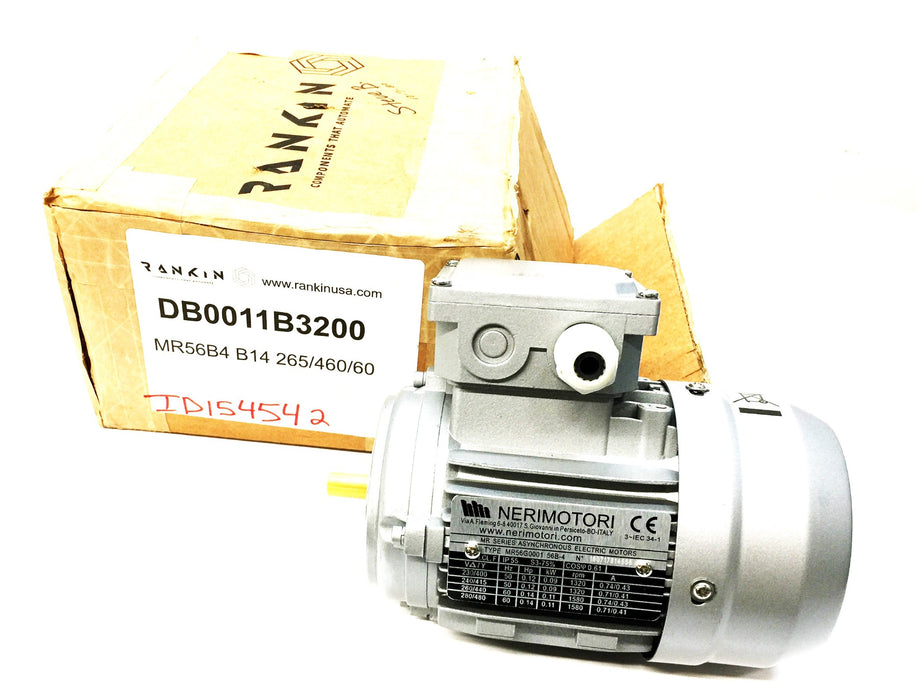 Nerimotori General Purpose Motor MR56B4 B14 265/460/60 (DB0011B3200) NOS