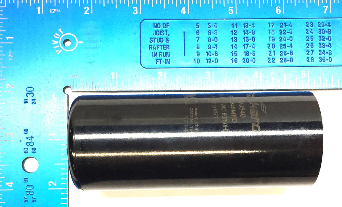Packard 110-125 VAC 60/50Hz Capacitor PMJ540 (540-648MFD) NOS