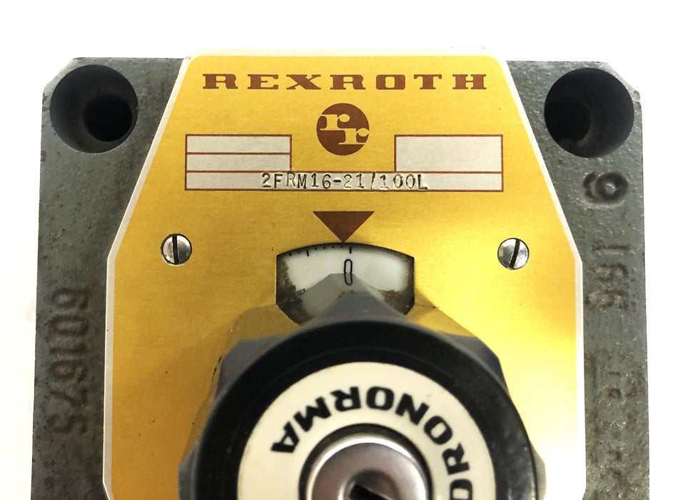 Rexroth Flow Control Valve Missing Key 2FRM16-21/100L NOS