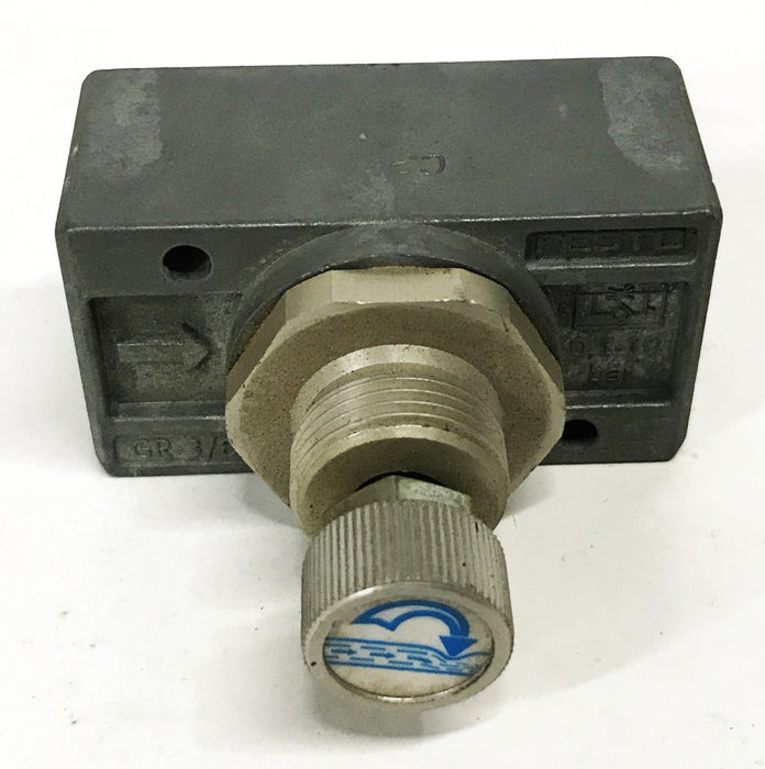 Festo Throttle Choke Valve GR3/8B [Lot of 2] NOS