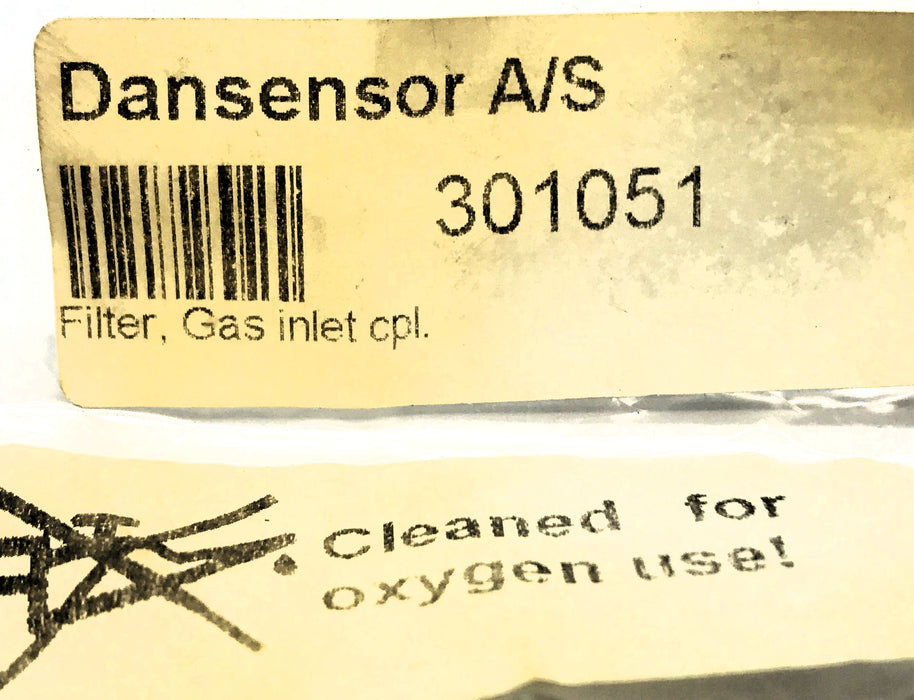 Dansensor Gas Inlet Coupling Filter (No Gasket) 301051 NOS