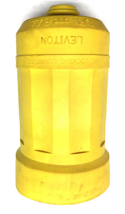 Leviton Weather Resistant Yellow Boot 15A Connector NOS