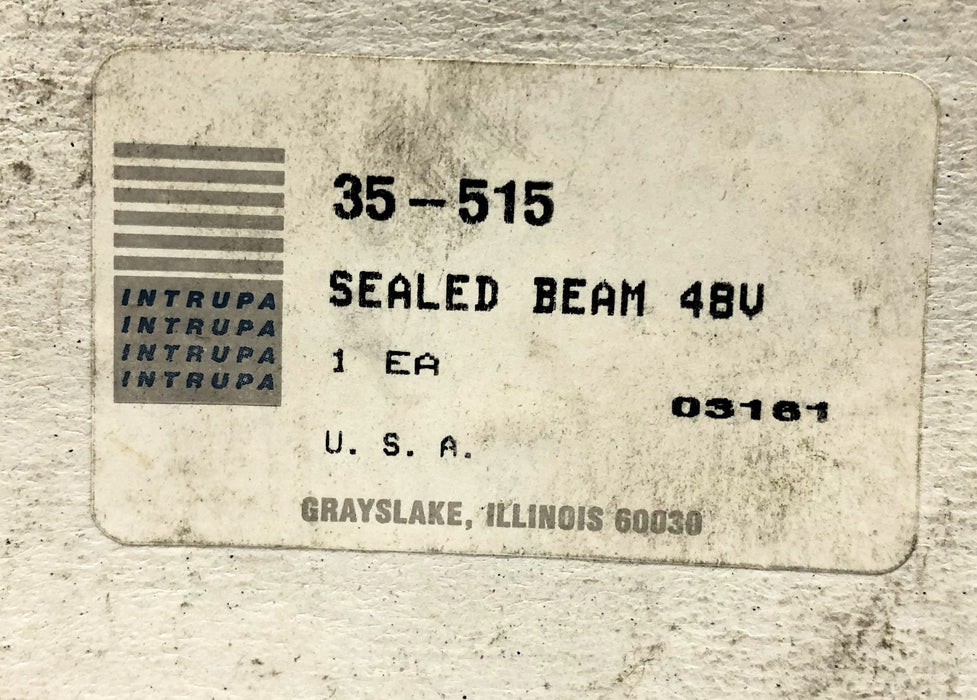 Intrupa 48V Sealed Beam 35-515 NOS