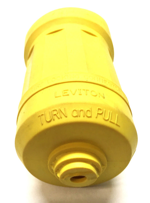 Leviton Weather Resistant Yellow Boot 15A Connector NOS