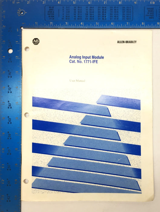 Rockwell/Allen-Bradley Analog Input Module 1771-IFE User Manual 955115-88 NOS