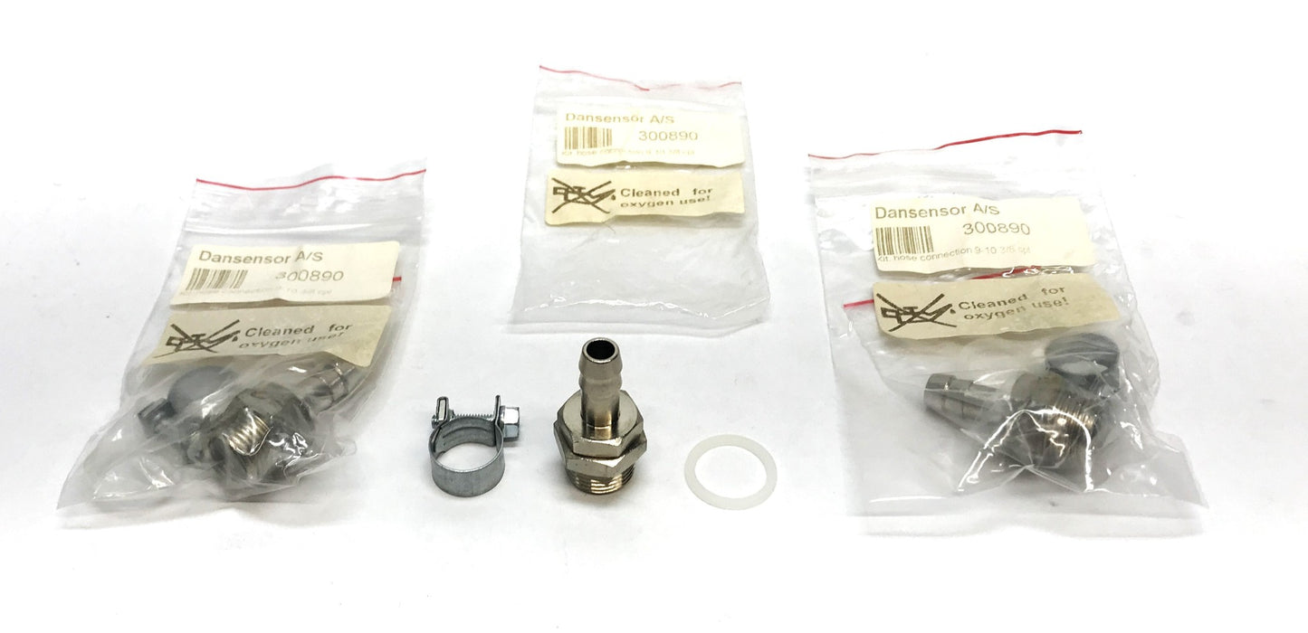 Dansensor Barbed Hose Coupling Kit 300890 [Lot of 3] NOS