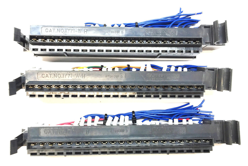 Buchanan 21-PIN Strip-Block Field Wiring Swing Arm 1771-WH [Lot of 3] USED