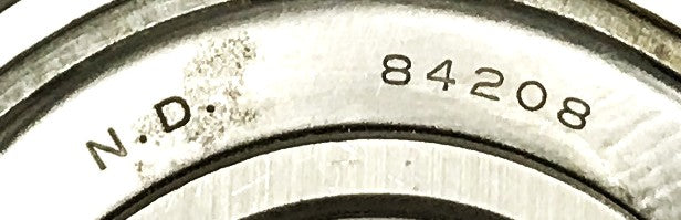 New Departure Single Shielded Insert Ball Bearing ND84208 NOS