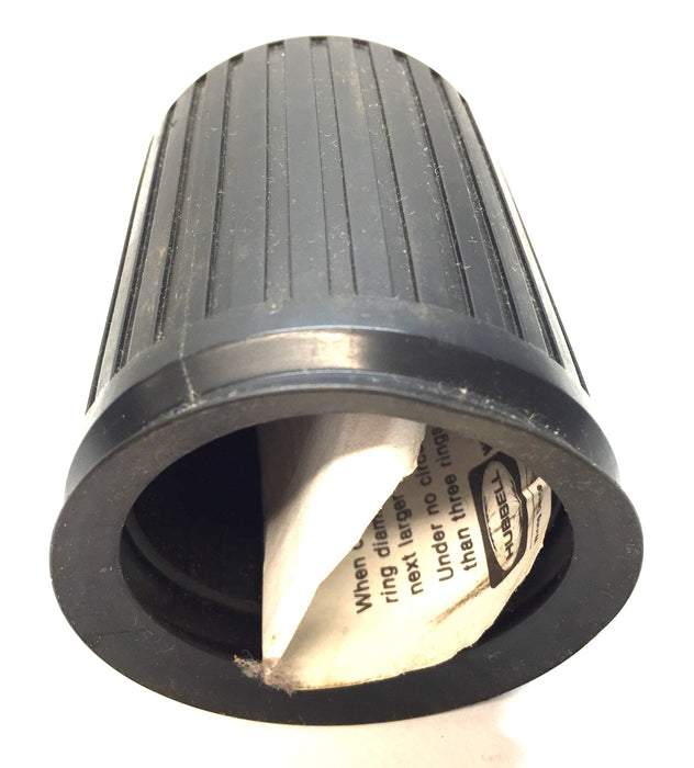 Hubbell 3-1/2" x 1-3/4" Black Socket Boot Sleeve P-5692-01 NOS