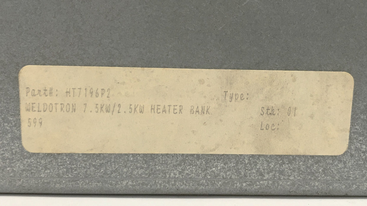 Weldotron Heater Bank HT7196P2 NOS