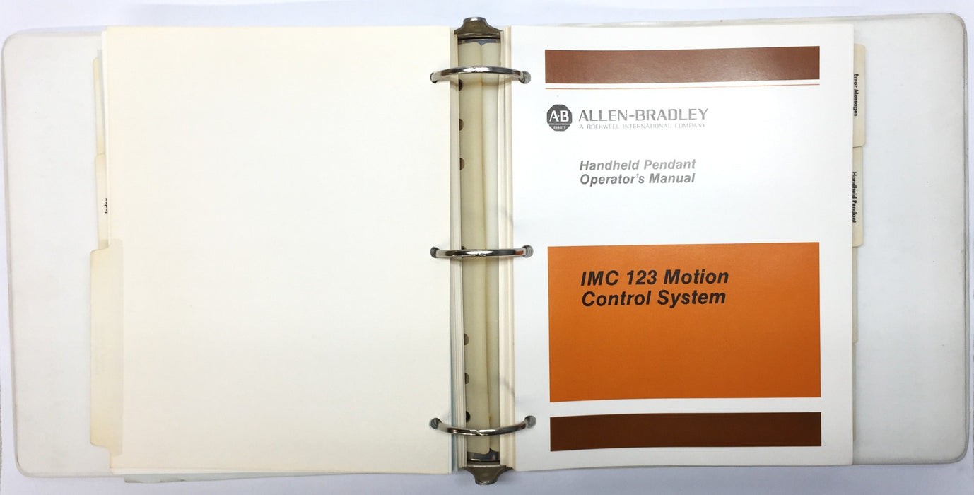 Allen-Bradley Motion Control System Installation Manual IMC 123 USED
