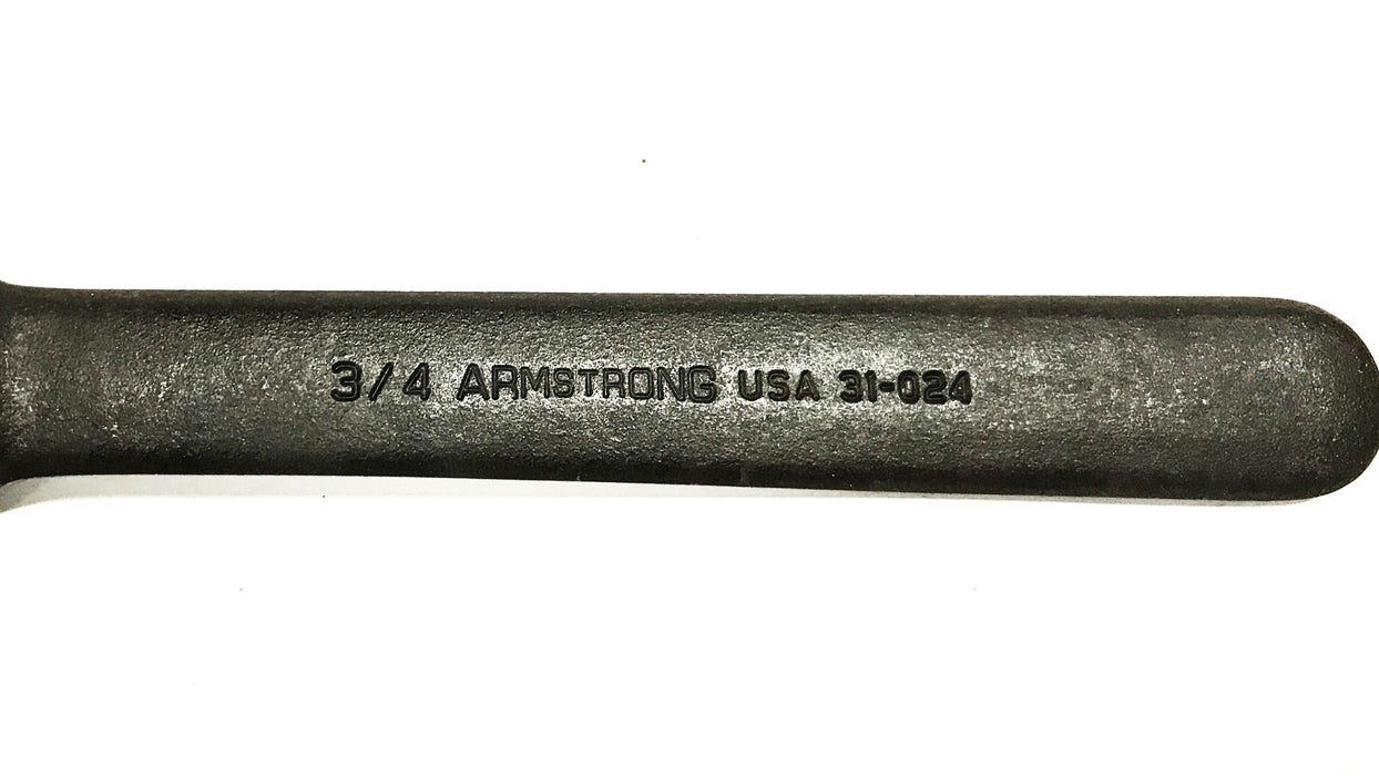 Armstrong Black Oxide 3/4 inch Single Head Wrench 31-024 NOS