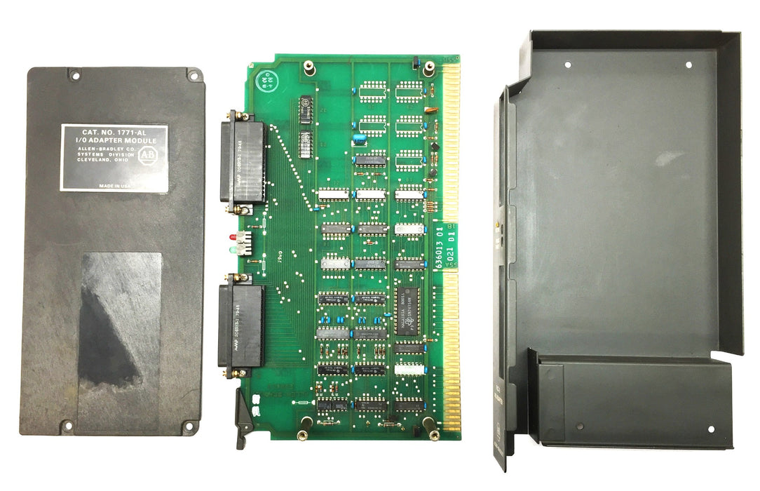 Allen-Bradley PLC-2 I/O Adapter Circuit Board 636013(A) w/Enclosure 1117-AL USED