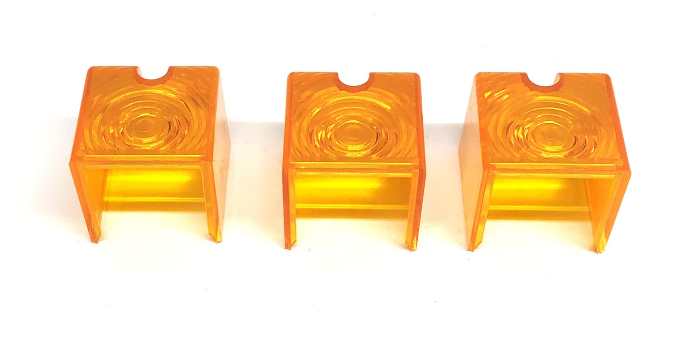 Total Source Amber End Lens LP350-6900-AM [Lot of 3] NOS