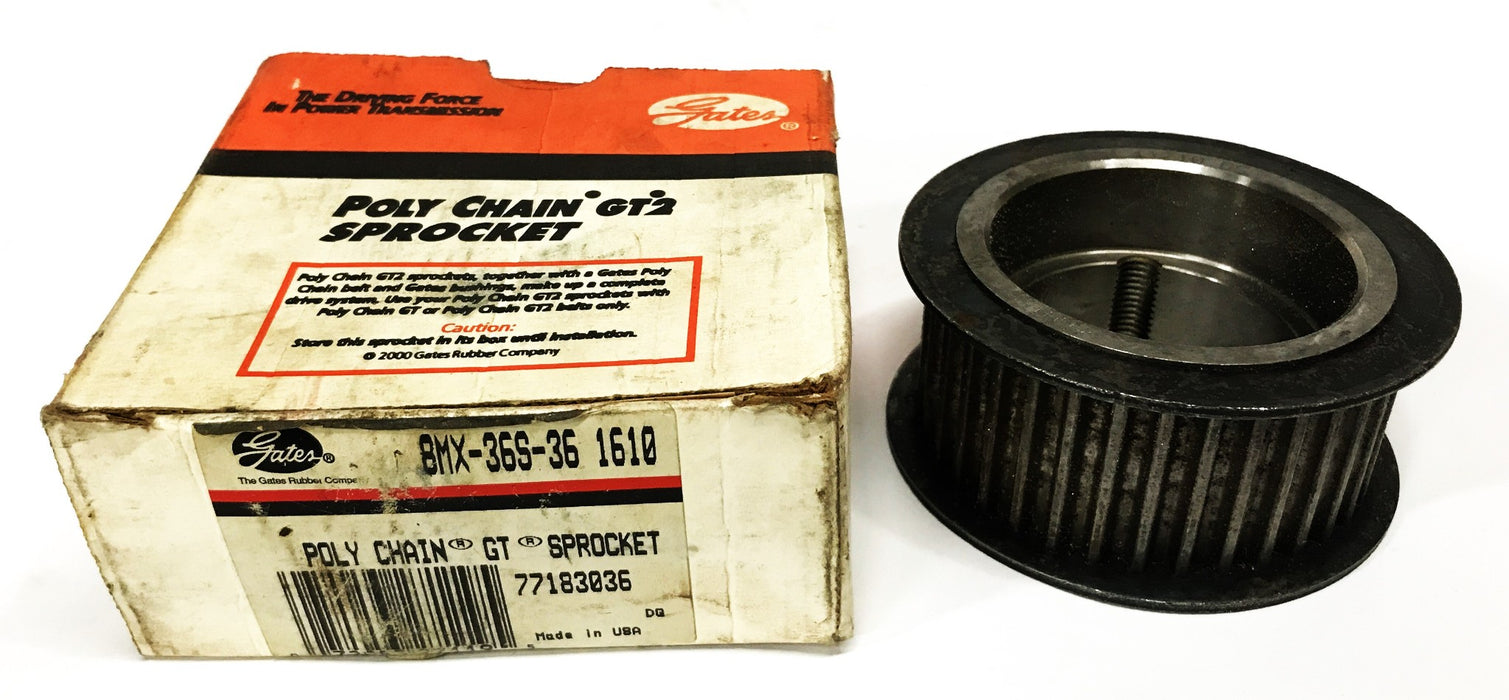 Gates GT2 Poly Chain Sprocket 8MX-36S-36-1610 NOS