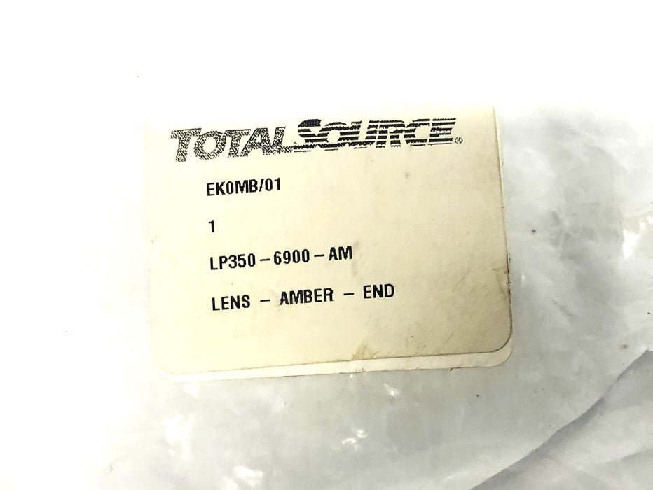 Total Source Amber End Lens LP350-6900-AM [Lot of 3] NOS