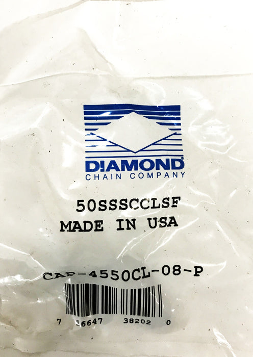 Diamond Chain 50SSSCCLSF Offset Link CAP-4550CL-08-P [Lot of 16] NOS
