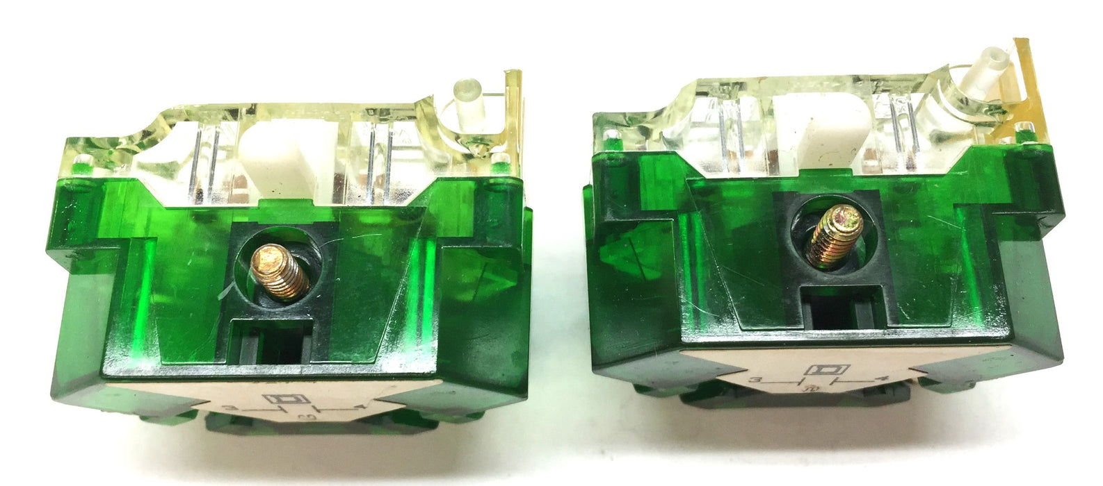 Square D Finger-Safe Contact Block 88001 [Lot of 2] NOS