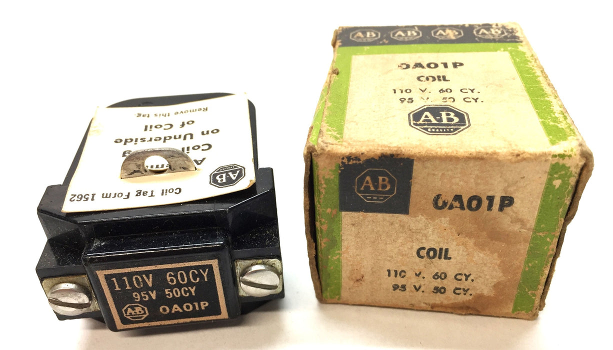 Allen-Bradley 110V/60CY 95V/50CY Coil 0A01P NOS