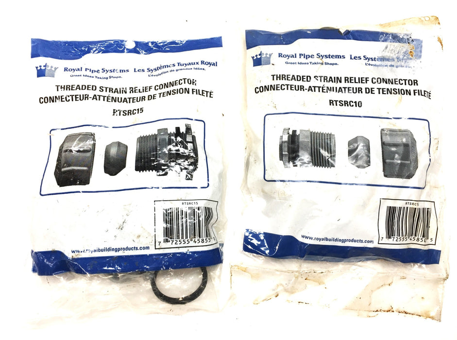 Royal Pipe Threaded Strain Relief Connector Kit RTSRC10(1)/RTSRC15(1) NOS