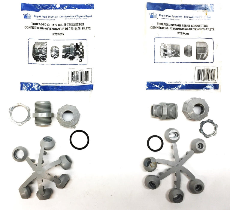 Royal Pipe Threaded Strain Relief Connector Kit RTSRC10(1)/RTSRC15(1) NOS