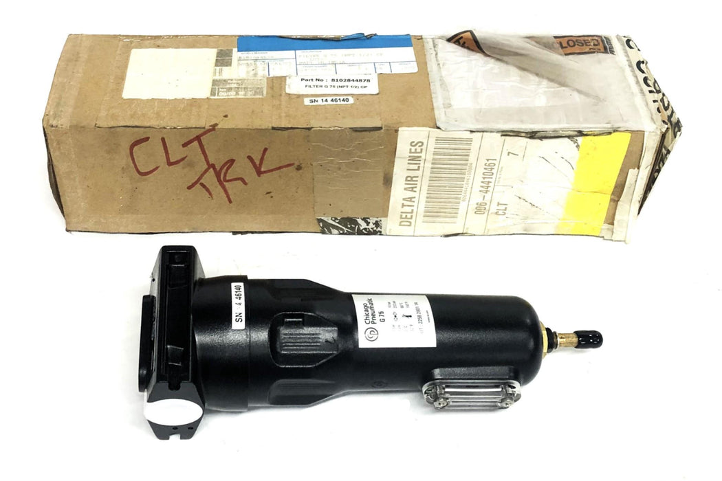 Chicago Pneumatic G-75 1/2 Inch NPT Coalescing Air Filter 8102844878 NOS