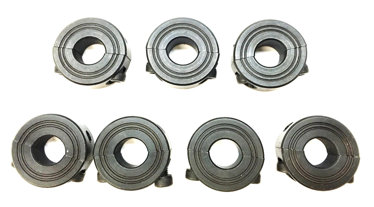 Unbranded 2-Piece Black Oxide 12MM Split Shaft Collar CCM122S [Lot of 7] NOS