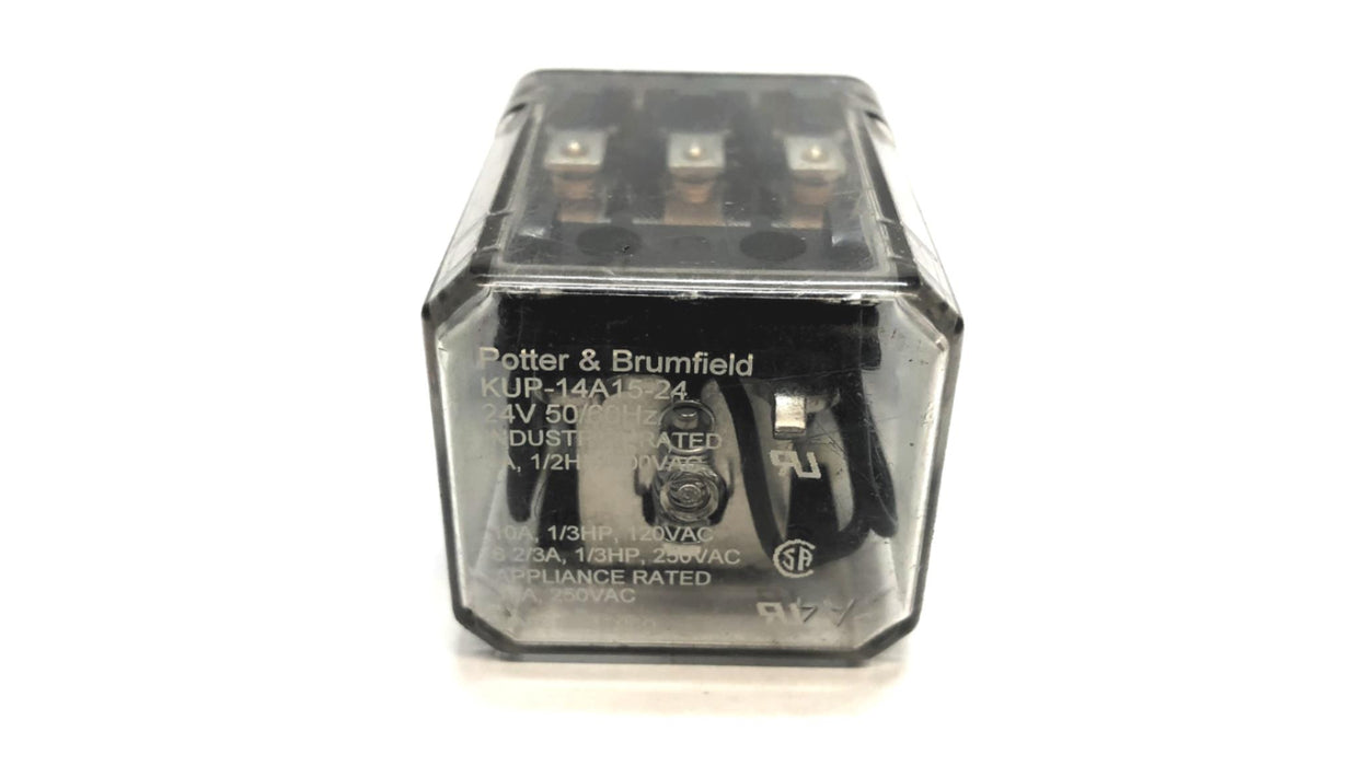 Potter & Brumfield 24V 50/60HZ Relay KUP-14A15-24 [Lot of 2] USED
