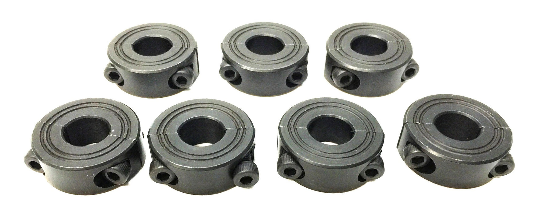 Unbranded 2-Piece Black Oxide 12MM Split Shaft Collar CCM122S [Lot of 7] NOS