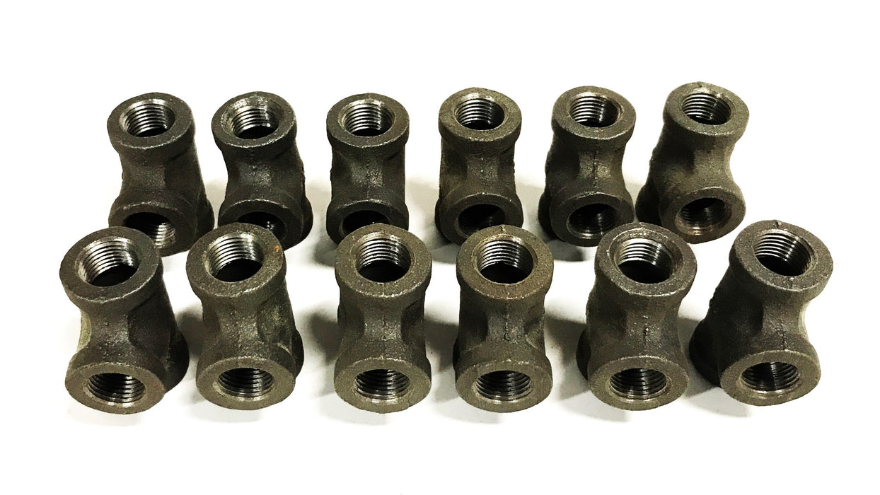 Unbranded 3/8 inch Female Pipe Tee [Lot of 12] NOS