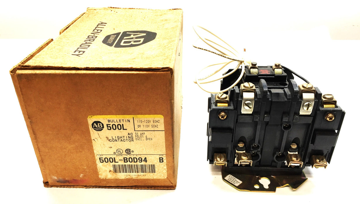 Allen-Bradley AC Lighting Contactor 500L-BOD94 NOS