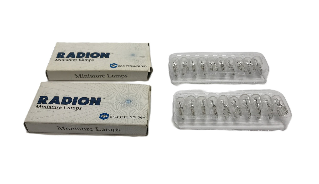 Radion Miniature Bulbs 657 [Lot of 20] NOS