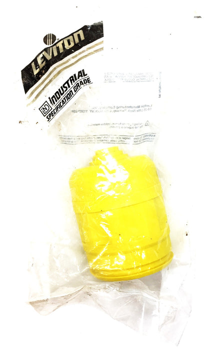 Leviton E.P.T.R Yellow Boot for 4/5 Wire 20/30 Amp Locking Plug 062-06033-Y NOS