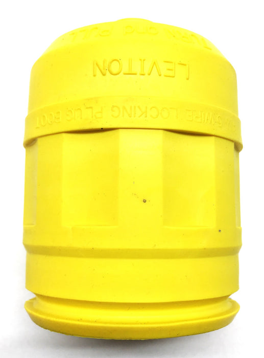 Leviton E.P.T.R Yellow Boot for 4/5 Wire 20/30 Amp Locking Plug 062-06033-Y NOS